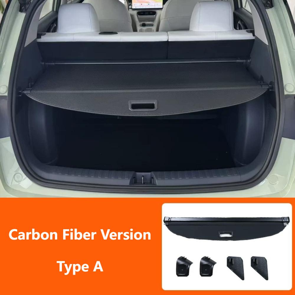 For Geely EX2 2024-2026 Car Trunk Cargo Cover Rear Boot Shade Partition Shield Rear Racks Organizer Car Interior Accessories P4