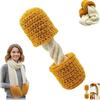 Cute Mozzarella Stick Scarf Warm Hand-Knitted Scarf Children Gift Long Neck Scarves  Outdoor