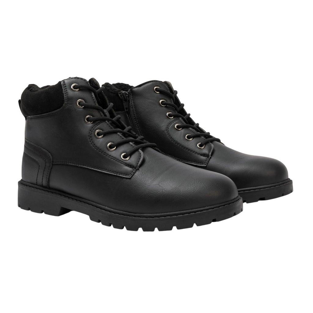 Nicholas Deakins Mens Faux Fur Lined Ankle Boots