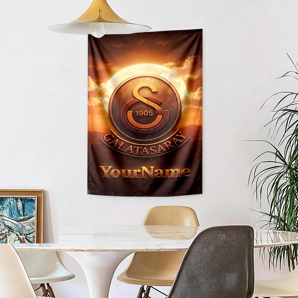 Galatasaray Custom Your Name Wall Decor Tapestry Art For Pet Memorial Birthdaywedding Party Backdrop Family Gift
