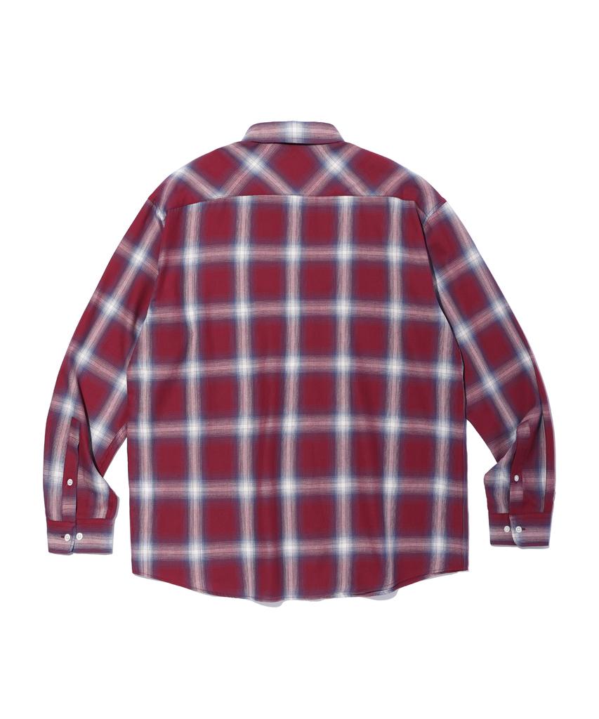 SOUNDSLIFE Ombre Check Shirt Red