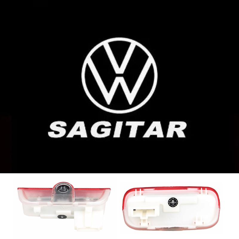 2pcs Car Door Welcome Lights LED Lamp for VOLKSWAGEN VW R LINE Rline Golf Tiguan CC Touareg Jetta Passat T-ROC Sharan Touran Bu2 wzpc7