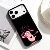 Чехол для телефона C-Courage the Cowardly D-Dog для iPhone 17, 16, 15, 14, 13, 12, 11 Plus, Pro Max Черная рамка Посеребренная крышка