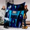 Personalized Custom Name Blanket - Billie Eilish Print Design,Blanket for Sofa,Bed,Travel,Camping - Soft and Warm, Great Gift