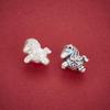 Серебряные Бусины-Разделители 'Благоприятные Облака Лошадь' - Летающая Лошадь Год Зодиака Аксессуары для Браслета DIY