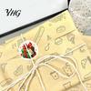 DIY Christmas Gift Tags Round Stickers, Santa Claus Snowman And Gingerbread Patterns Print, Label Stickers Self Adhesive Holiday Envelope Seals
