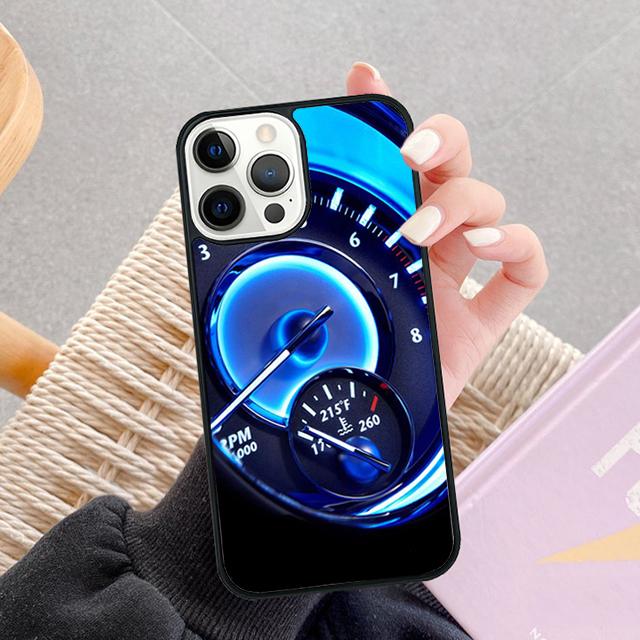 Speedometer Car Phone Case For Apple iPhone 17 Air Pro Max Plus Coque For iPhone 17 Air 14 15 16 13 12 Max Cover