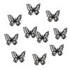 10 шт. Бабочка Трехмерная наклейка на ткань Декоративные нашивки Швейные аппликации Вышитые наклейки Аппликации из полиэстера