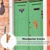 Дверной молоток Woodpecker, настенный декор, деревенский деревянный дверной звонок, дверной звон Woodpecker для входной двери, комнаты, двери, дома, фермы