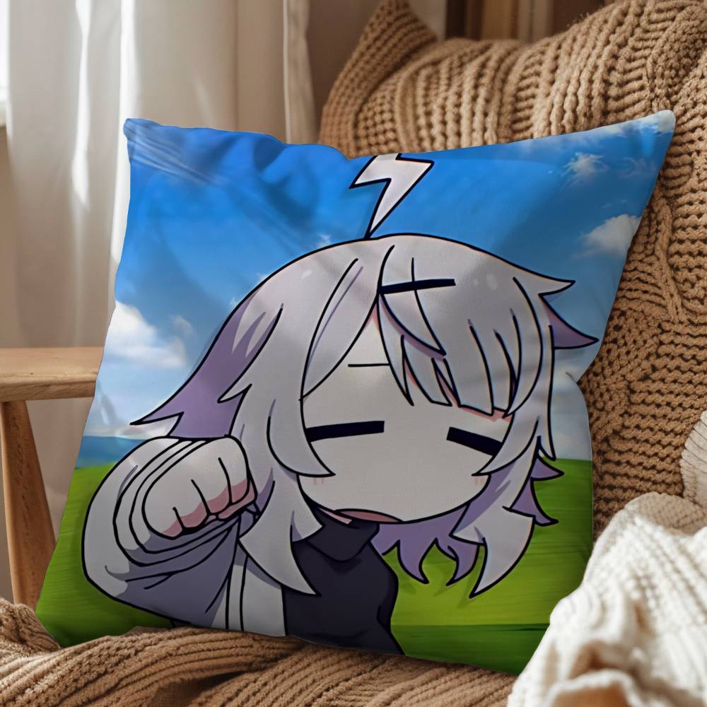 game Yunyun Syndrome Rhythm Psychosis Pillow Case Sofa Living Room Bedroom Headboard Backrest Cushion Square Cushion Nap Time