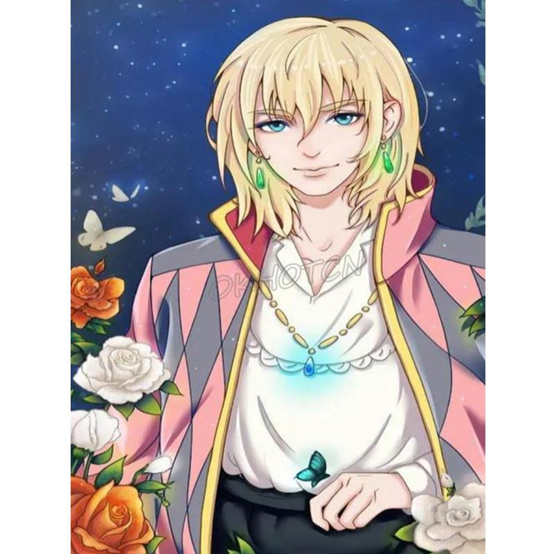 5D DIY Алмазная картина Романтические персонажи аниме Алмазная вышивка Набор для вышивки крестом Полный горный хрусталь Мозаика Домашний декор