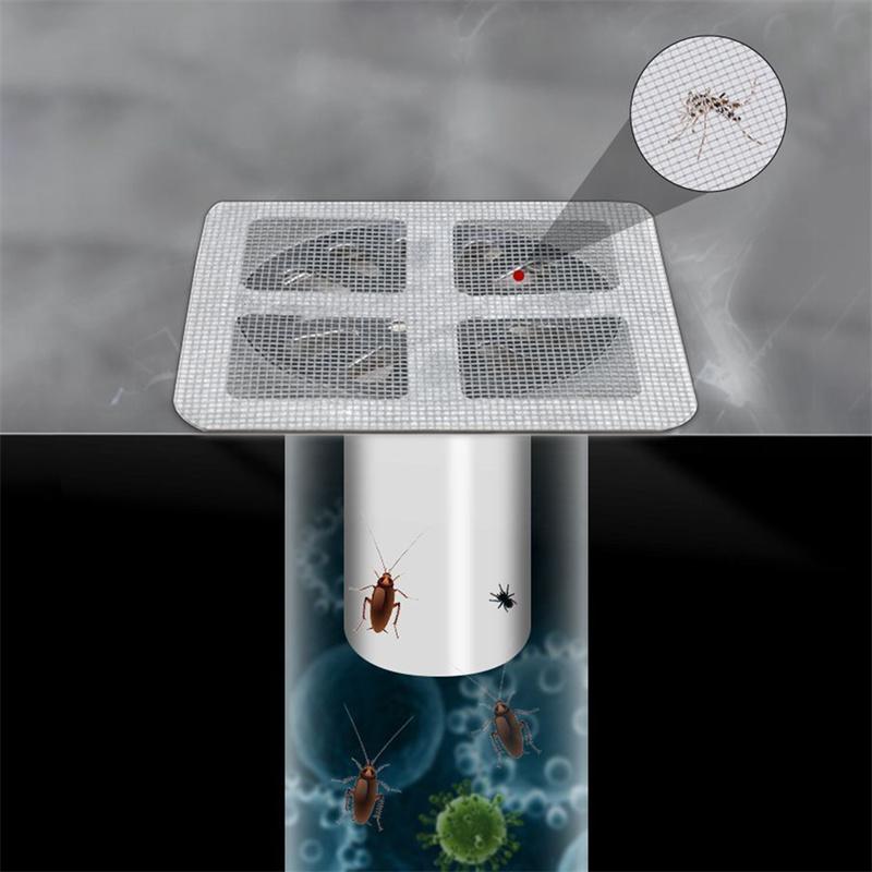 Disposable Shower Drain Hair Catcher Mesh Shower Drain Covers Floor Sink Strainer Filter Hair Stopper For Bathroom Kitchen
