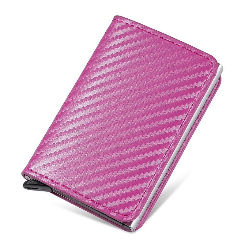 Всплывающий держатель для карт из углеродного волокна с блокировкой RFID