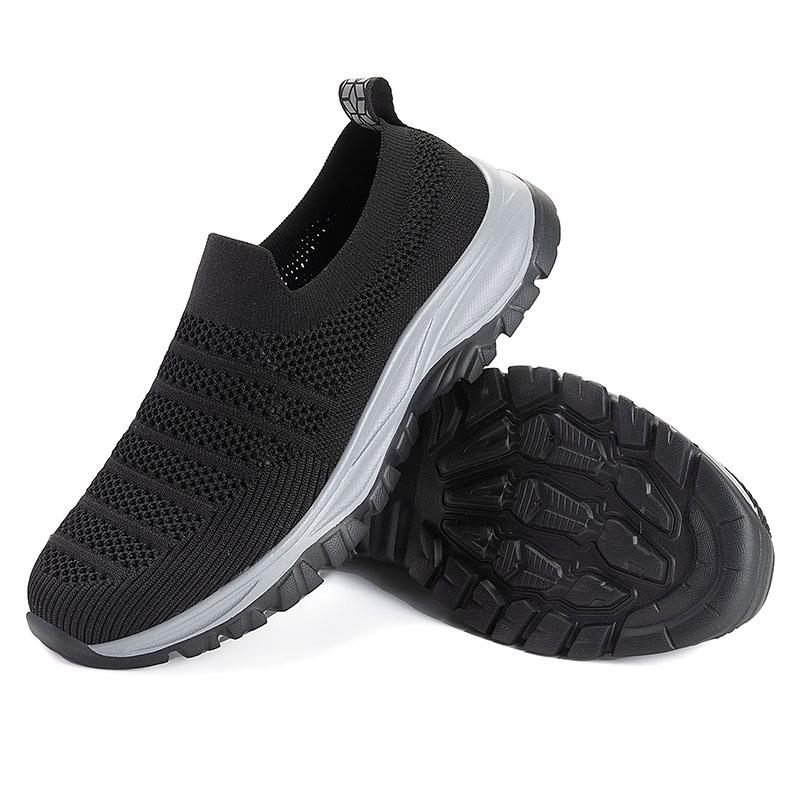 TUINANLE Мужская обувь без шнуровки, новые легкие прогулочные туфли, дышащая мужская летняя пляжная обувь, лоферы черного цвета