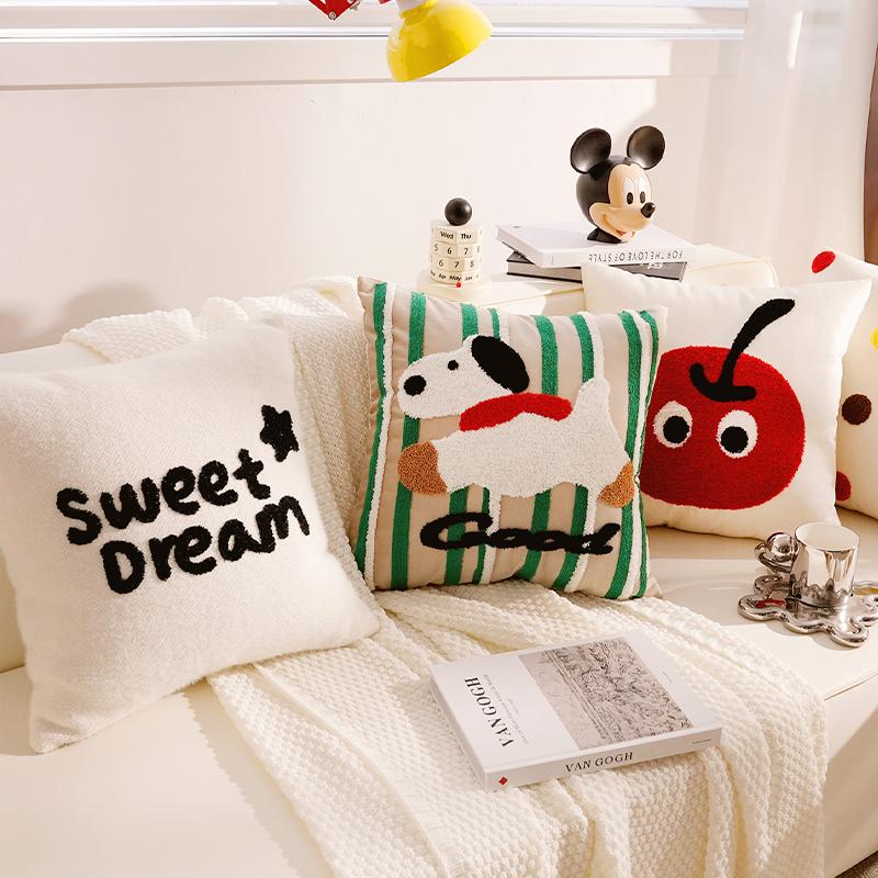 Blanket Cute Headboard Cushion Throw Pillow Cover Children's Throw Pillow for Decoration Cartoon Living Room Sofa Throw