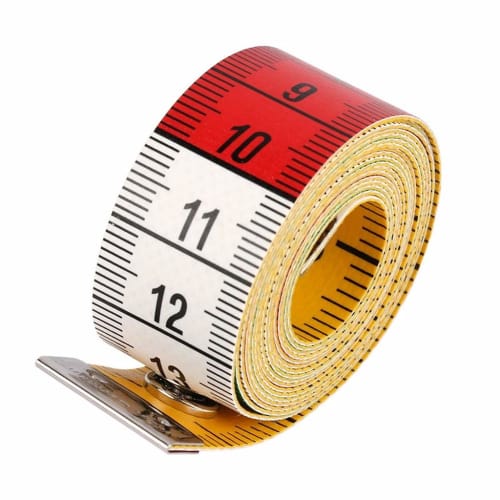 Tailor's Tape Measure, Sewing Ruler, 150cm/60inch, Chest Circumference, Fabric, with Snaps, Double-Sided Graduations, Cute, Portable, Everyone Will Lo