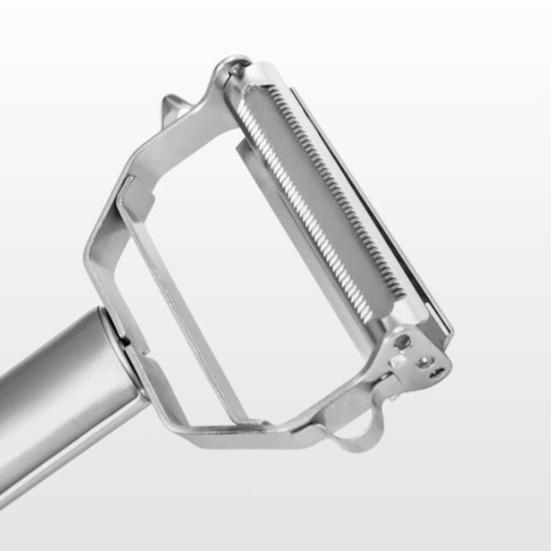 Терка для очистки овощей Многофункциональная нержавеющая сталь с удобной ручкой с двойной головкой и удобным крючком для хранения