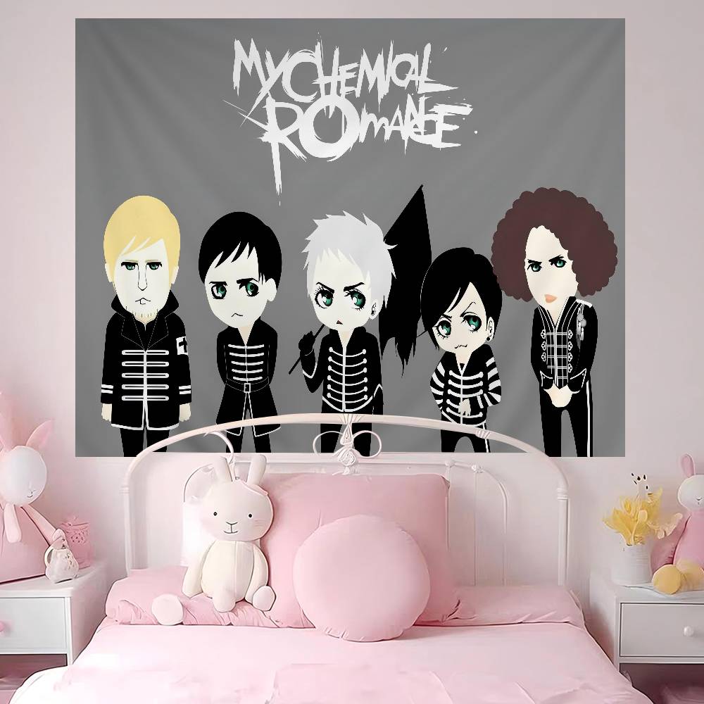 Band MMy CChemical RRomance MCR Hanging Bohemian Tapestry Hanging Tarot Hippie Wall Rugs Dorm Home Decor