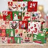 24Pcs Small Gift Candy Box 24 Days Packaging Bags  New Year Celebration