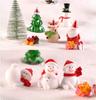 Dollhouse Terrarium Figures Fairy Garden Christmas Miniature Micro Landscape Figurines Ornaments