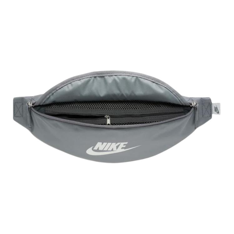 Nike Полиэстеровая поясная сумка Heritage Regular Унисекс Серая DB0490-084