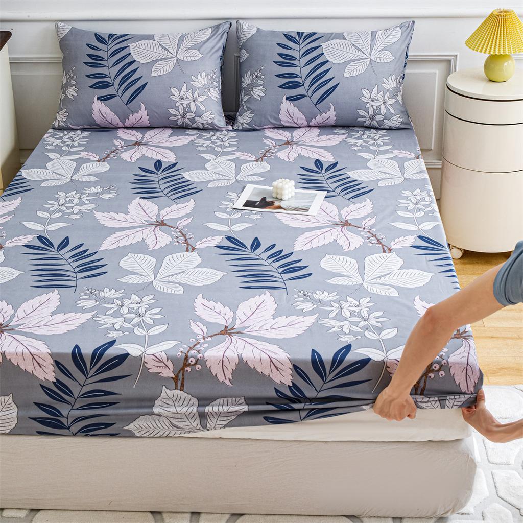 1 шт. Простыня на резинке с принтом, Постельное белье, Без наволочки. для Спальни, Отеля Различные Домашние Украшения