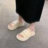 Summer Mules for Women 2024 New Fashion Open Toe Platform Women's Slippers Outdoor Slip On Light Casual Ladies Walking Shoes