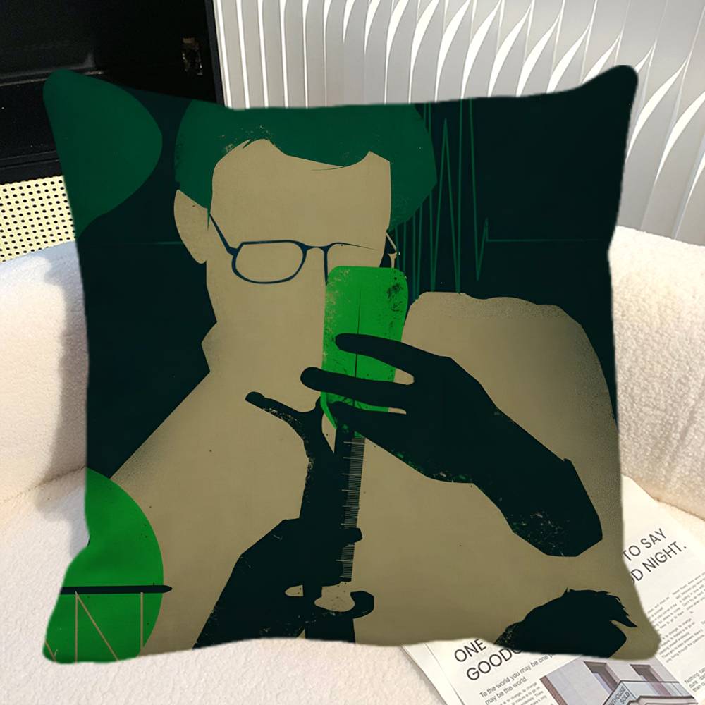 Ужасы Смешной Фильм R ReAnimator Ретро Наволочка Квадратная Подушка Спальня Диван Отдых Комфортная Подушка Автомобиль Домашний Декор