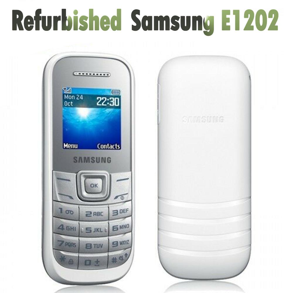 Восстановленный оригинальный мобильный телефон Nokia Samsung E1202 с 2 SIM-картами