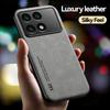 For Xiaomi Redmi K70 Case Luxury Magnetic Car Holder Leather Phone Case for Xiaomi Redmi K70 Pro K70E Silicone Back Cover