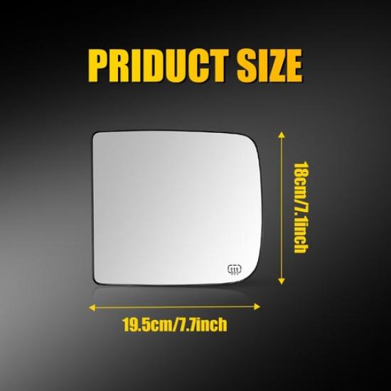 Towing Mirror Glass Heated Upper Driver Side Left LH for Dodge Ram Pickup EXV
