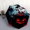 1pc Halloween Ghost Pattern Automatic Umbrella is Fashionable and Good-Looking, Suitable for Travel and Daily Use.Y044