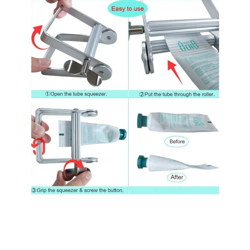Премиальный Сверхпрочный Нержавеющий Стальной Пресс для Тюбиков Зубной Пасты, Краски, Многоцелевой Инструмент-Ролик для Косметики и Лекарств для H