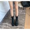 Low Heel Women Western Cowgirl Boots Fashion Slip On Belt Buckle Shoes Retro Style Autumn Winter Ladies Knight Short Booties