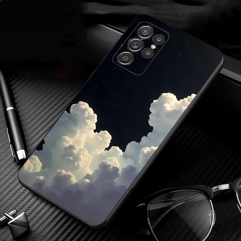 Чехол для телефона «Ночь с луной и звездами» для Samsung Galaxy S25 S24 S23 S22 S21 Ultra S24 S23 S22 S21 S25 Plus S24 S25 FE