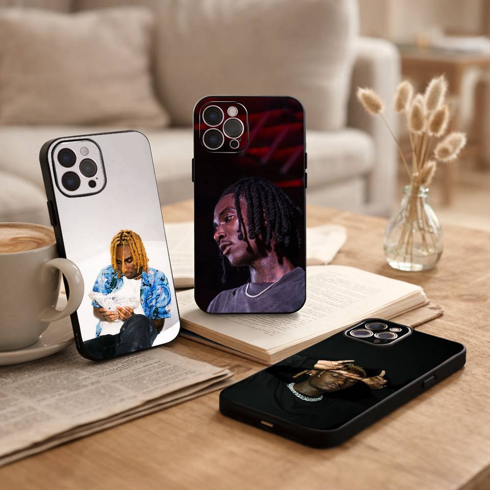 O-OsamaSon R-Rapper Phone Case For iPhone17,16,15,14,13,12Plus,Pro Max,XS,5G Soft Silicone Black Cover
