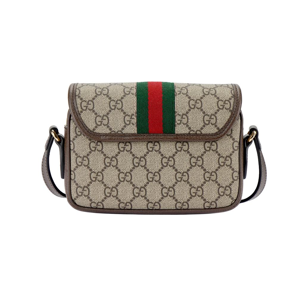 Gucci Сумка-мессенджер Ophidia с регулируемым плечевым ремнем, на магнитной застежке-ракушке, из холста