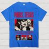 Classic 90's Horror Movie Paris Texas Graphic Print T-shirt Vintage Washed Cotton Men Women Summer Streetwear Oversized New Tees