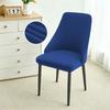 Velvet Soft Dining Chair Covers Stretch Curved Small Armchair Covers Solid Color Chair Slipcovers Seat Cover for Home Wedding