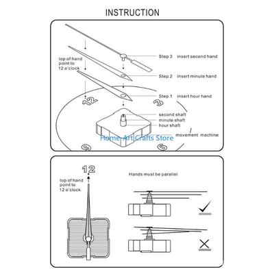 Y3NA Бесшумный секундный механизм для настенных часов DIY, стрелки, инструменты для ремонта