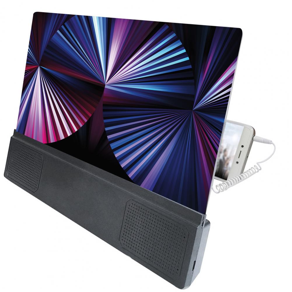 12 Inch F5 Mobile Phone Amplifier Adjustable Blue Light Lens with Audio Watch Video Phone Screen Magnifying Amplifier