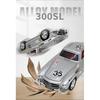 1/32 Benz 300SL 35# Винтажный Классический Сплав Металл Литой Модель Автомобиля Звук и Свет Симуляция Коллекция Дисплей Украшения Подарок