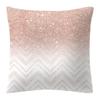 Luxurious Pillow Case Rose Gold Geometric Pineapple Glitter Cushion Cover For Stylish Home Decor