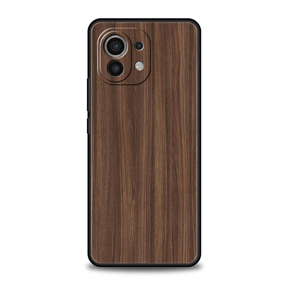 Резная деревянная чехол-накладка для телефона для Xiaomi Poco X3 NFC M3 M4 F4 X4 Pro 5G F3 GT Mi 12 11T 10 9T 10T Lite 11 Ultra Силиконовый Черный Чехол