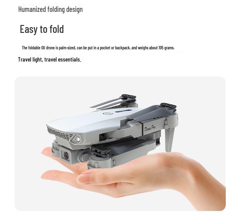 Дрон E88pro/E99pro/K3: Квадрокоптер с двумя камерами для аэрофотосъемки с фиксированной высотой и дистанционным управлением.