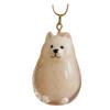 Dog Shape Pet Hair Keychain Hair Grooming Puppy Pendants Cartoon Dog Hair Storage Box  Pet lovers