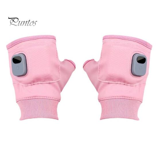 1 пара перчаток с подогревом, регулировка температуры, зимние теплые мягкие перчатки, портативные перезаряжаемые USB-перчатки с подогревом без пальцев