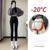 Autumn Winter Extra Thick Lamb Velvet Shark Leggings Women's High Waist Butt Lifter Black Thermal Fleece Warm Leggings