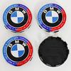 For BMW M 4pcs For BMW 50th E90 E60 F10 F20 G20 G30 E53 E85 E70 56mm 68mm Blue White Car Hub Cap Wheel Center Cap Emblem Badge Accessories LZ2
