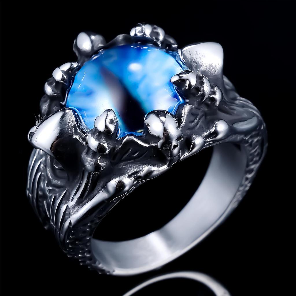 Цветное кольцо из нержавеющей стали в европейском и американском стиле в стиле хип-хоп